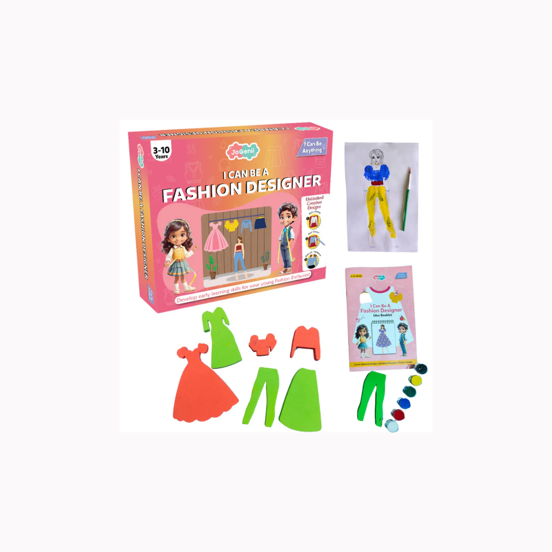 JoGenii I Can Be a Fashion Designer – Stamping Kit - diy kit colouring & painting gift
