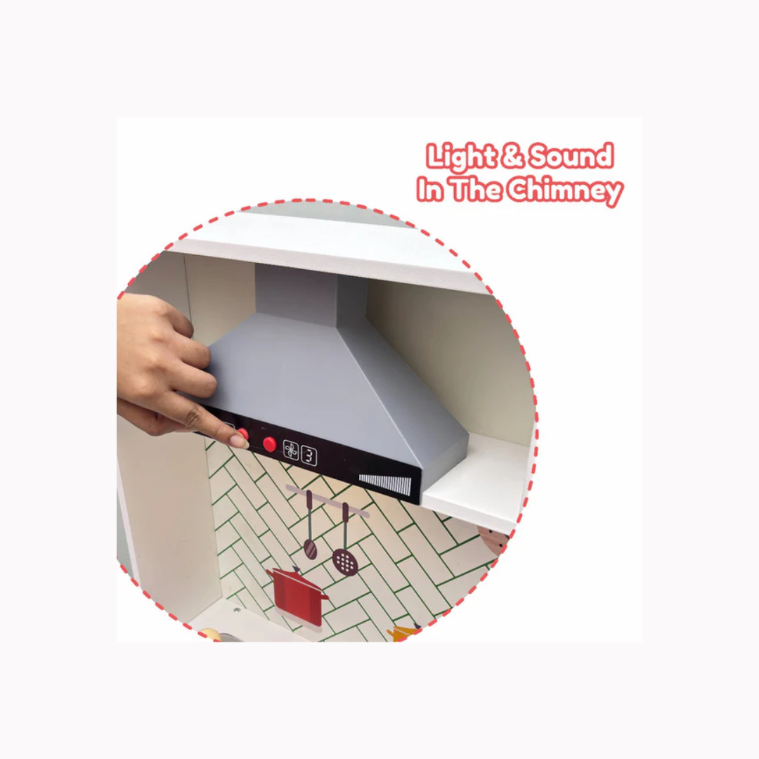 Open Ended Modern Kitchen Set -(12 Accessories included)