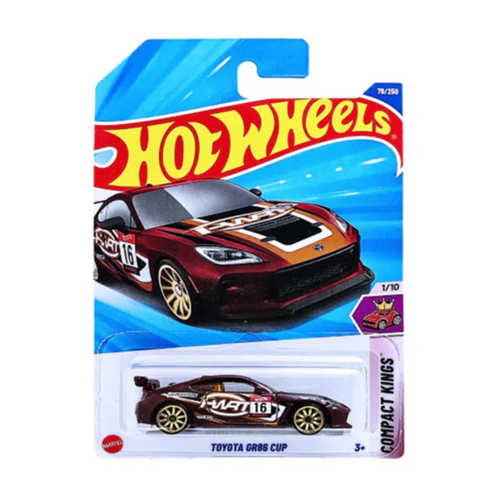 Hot Wheels Compact Kings Toyota GR86 Cup + Rs 200 Gift Voucher (Bundle)