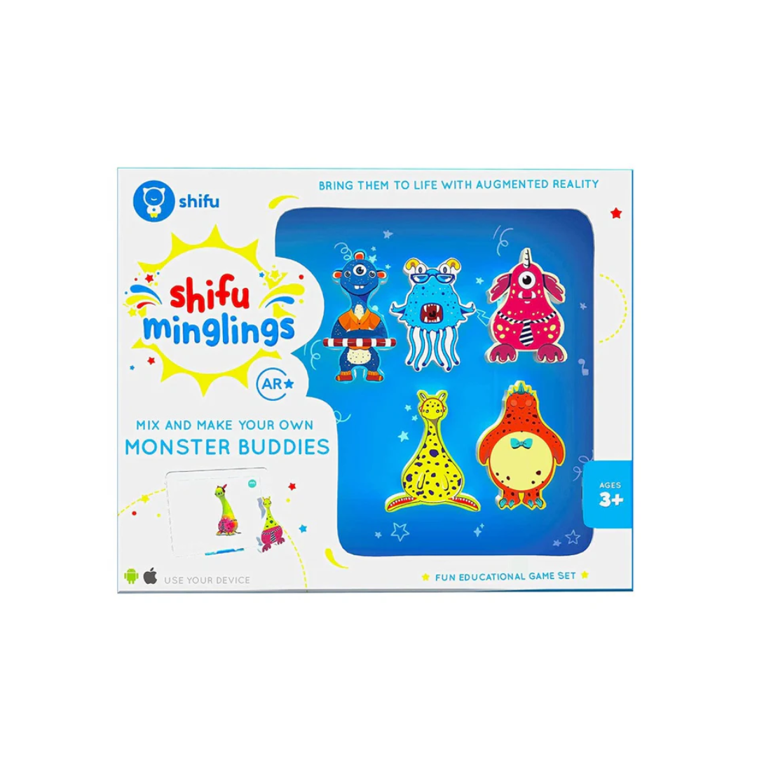 Shifu Minglings Mix And Match Magnet Wooden Toys Monster Buddies
