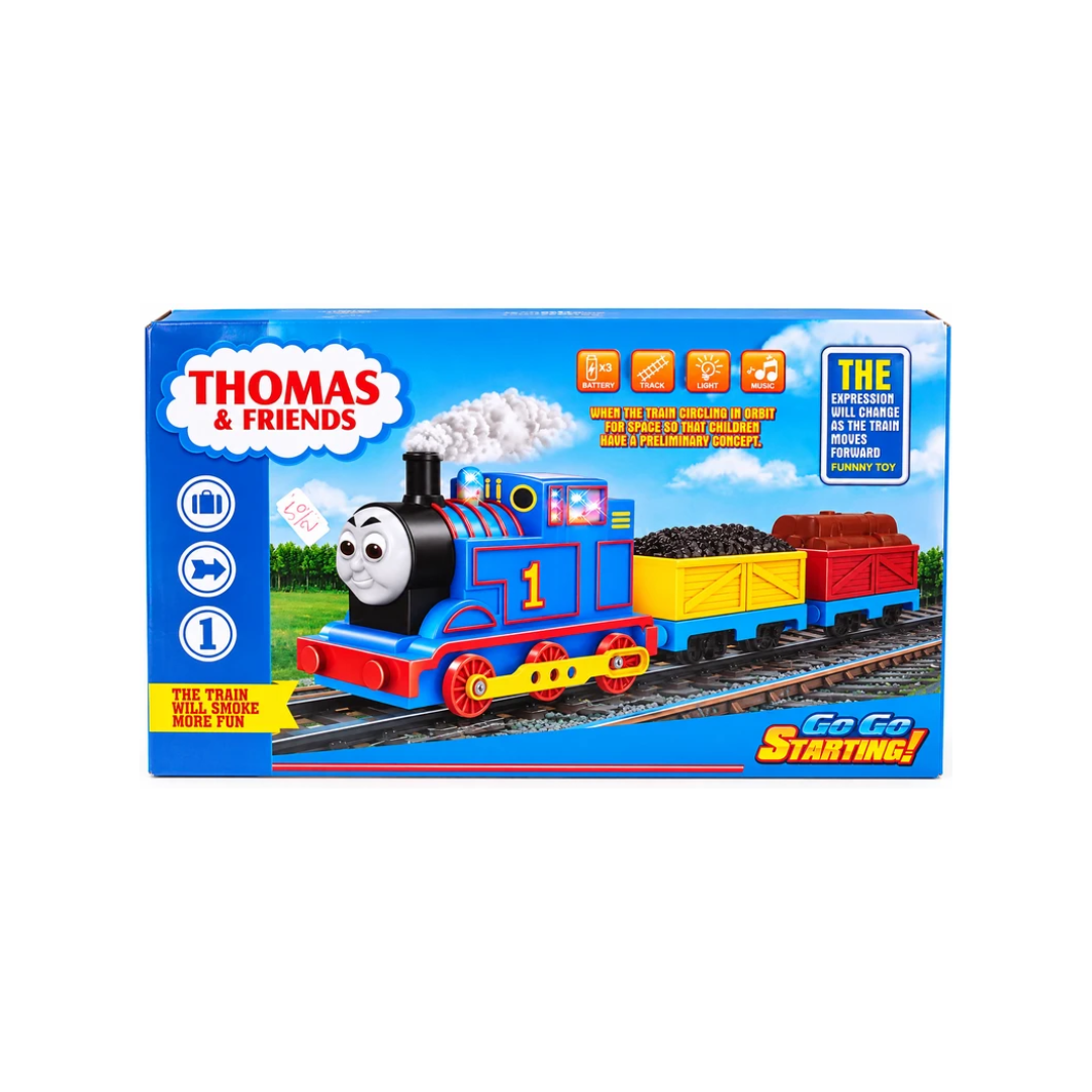 Thomas & Friends Battery Operated Train Set with Track, Light, Music & Smoke Effect