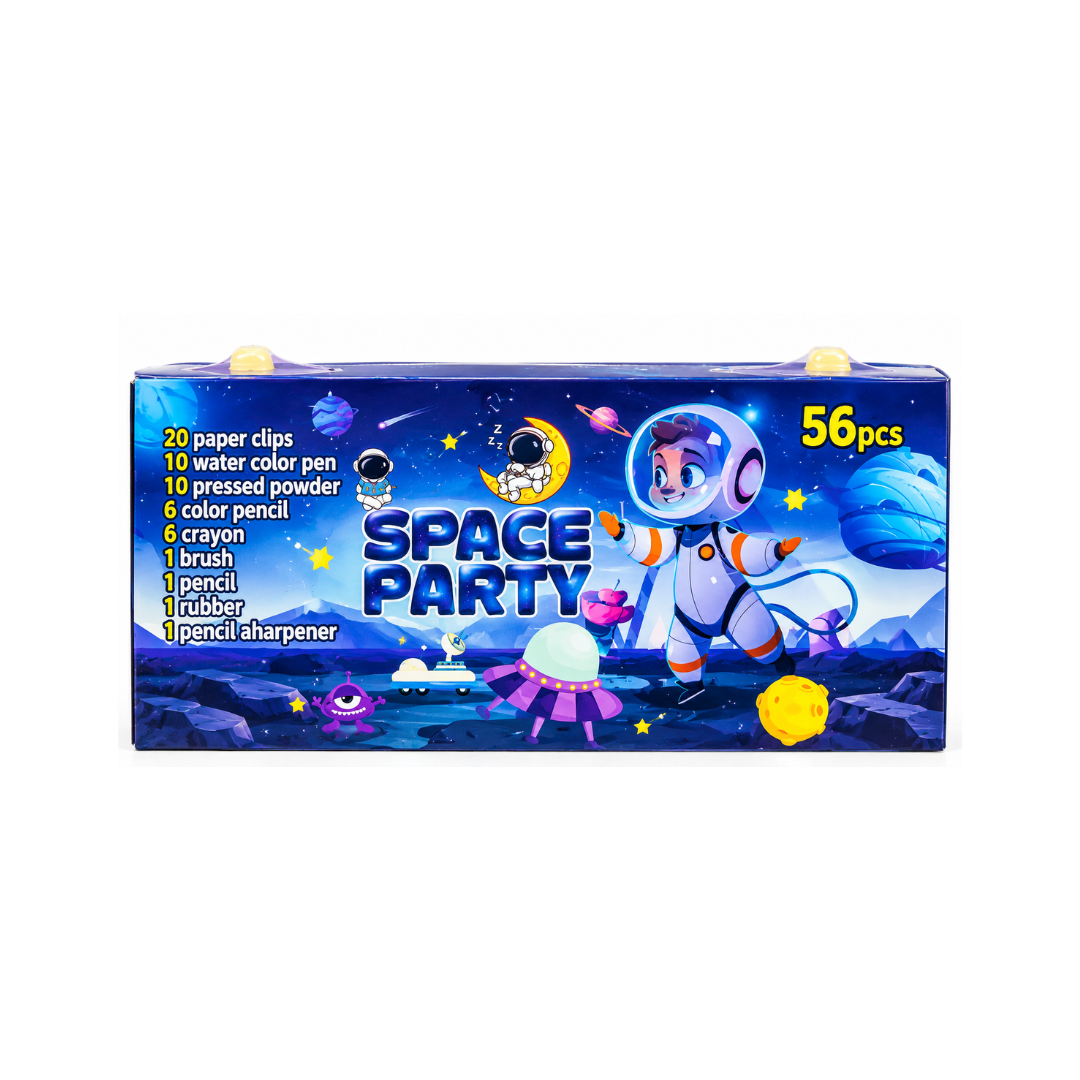Space Party Art Kit, 56-Piece Creative Set
