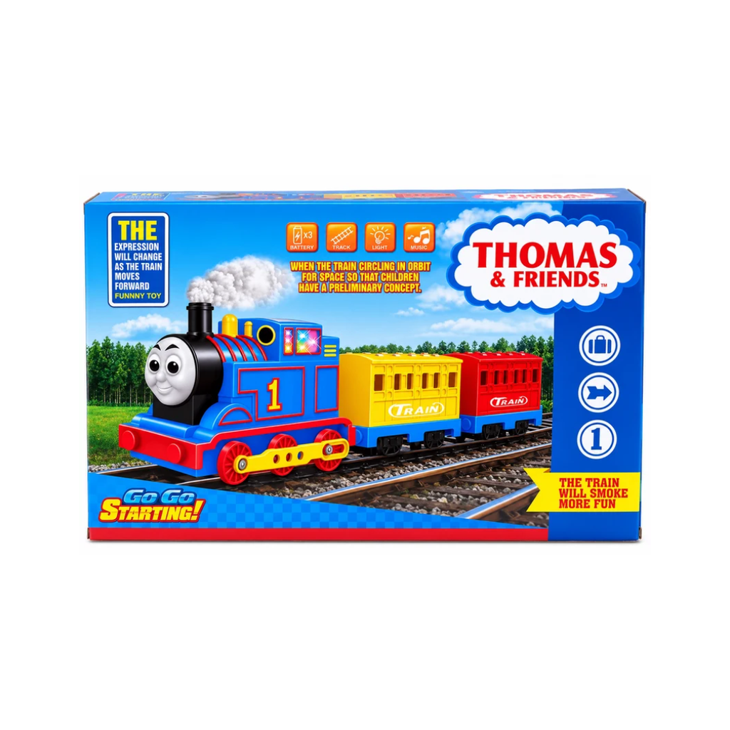 Thomas & Friends Battery Operated Train Set with Track, Light, Music & Smoke Effect