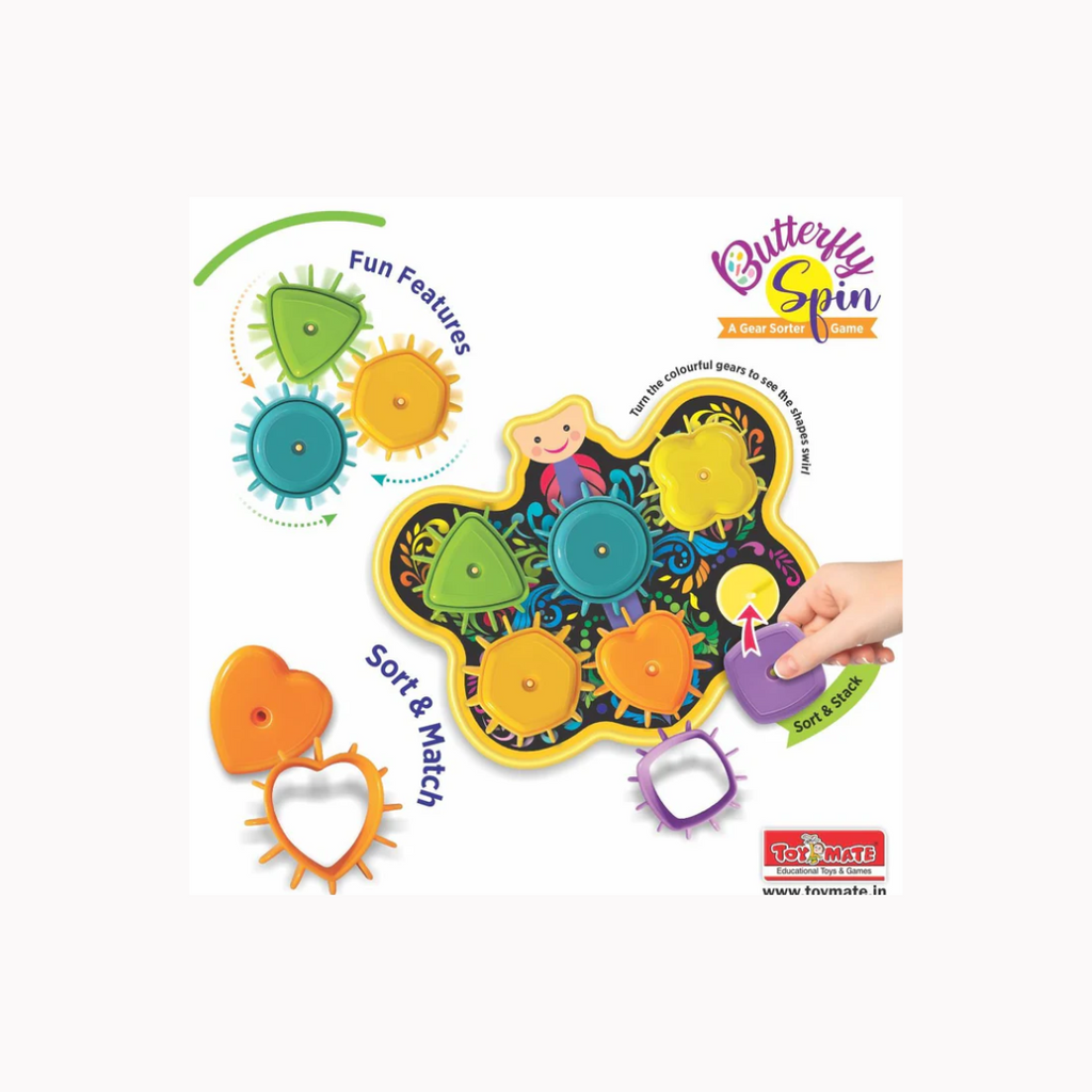 Toymate Butterfly Spin - A Gear Sorter Toy