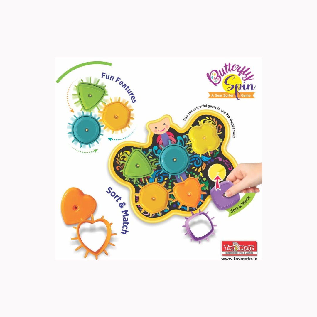 Toymate Butterfly Spin - A Gear Sorter Toy