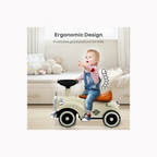 R for Rabbit Speedster Royal Ride on Car For Kids Cream Brown