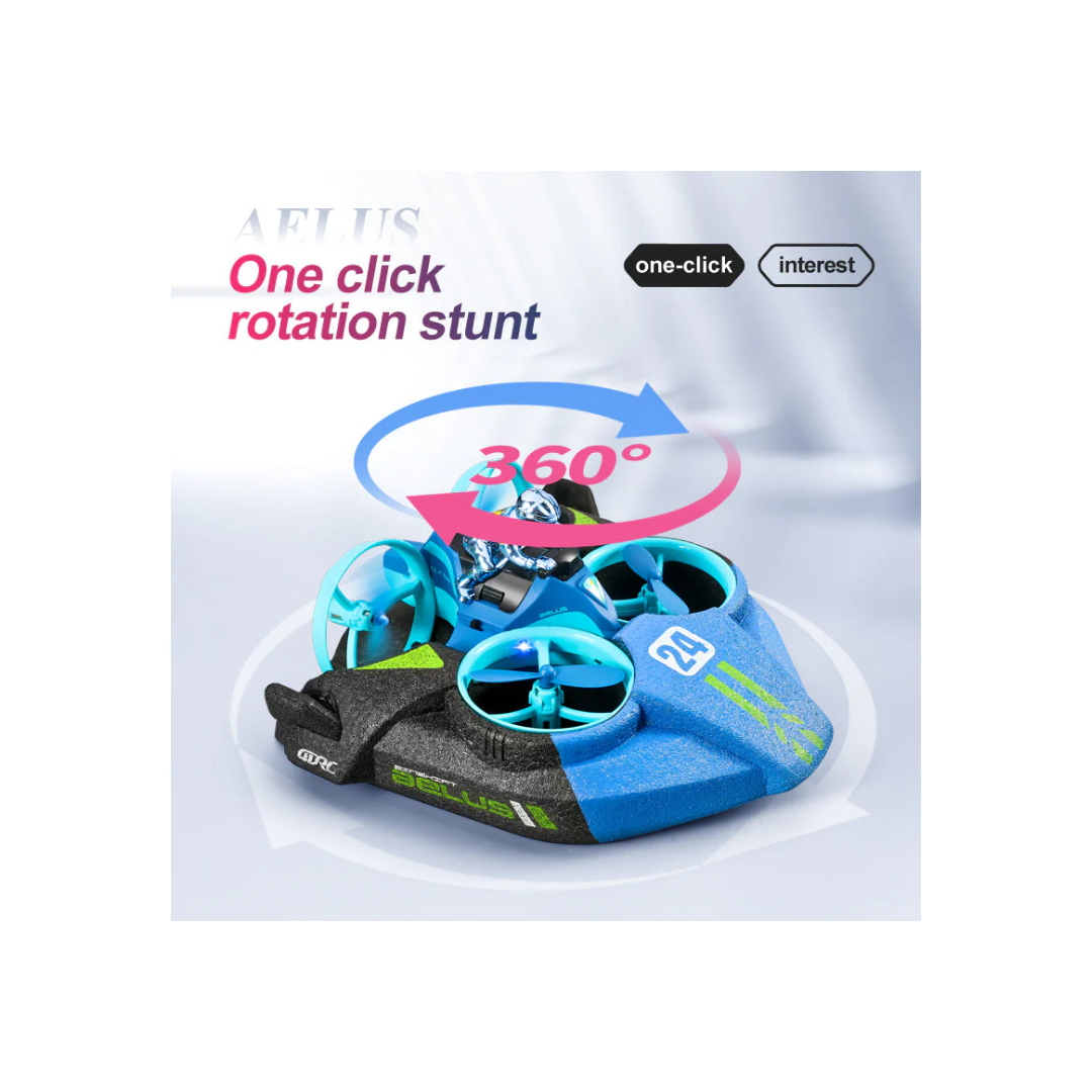 Rainbow Toys 4D-V24 3-in-1 Water, Land & Air Remote Control Quadcopter Drone