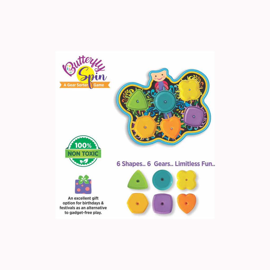 Toymate Butterfly Spin - A Gear Sorter Toy