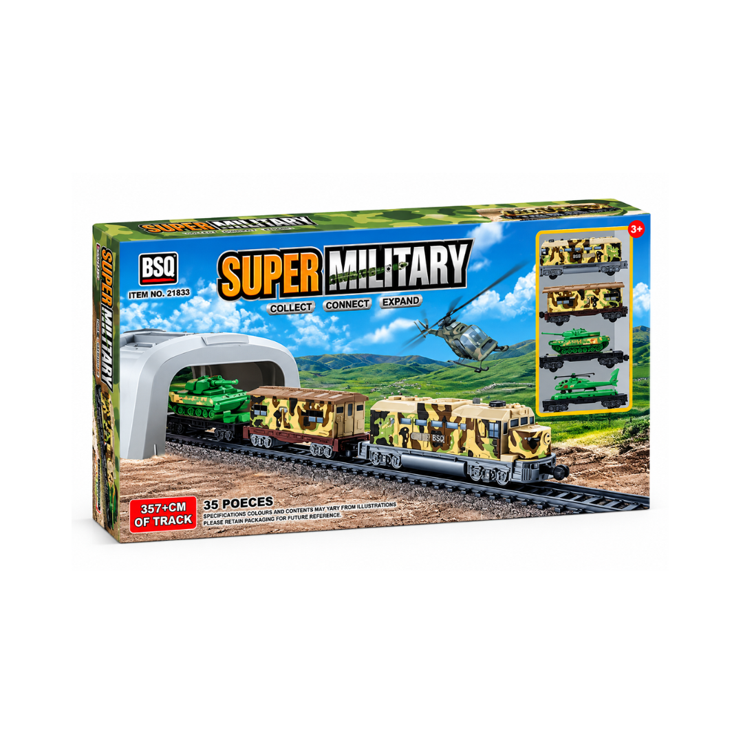 Bsq Super Military Train Set 35Pcs