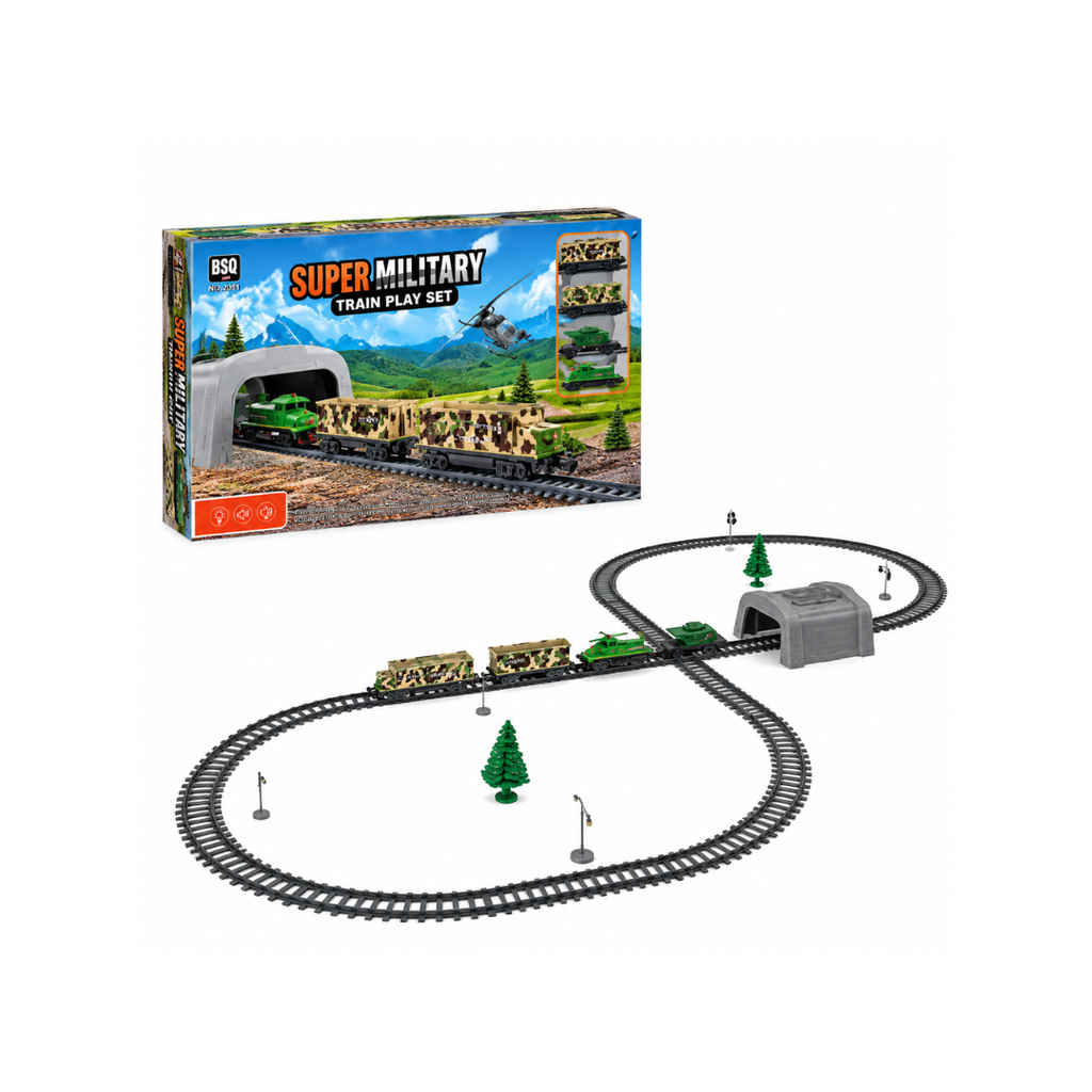 Bsq Super Military Train Set 35Pcs