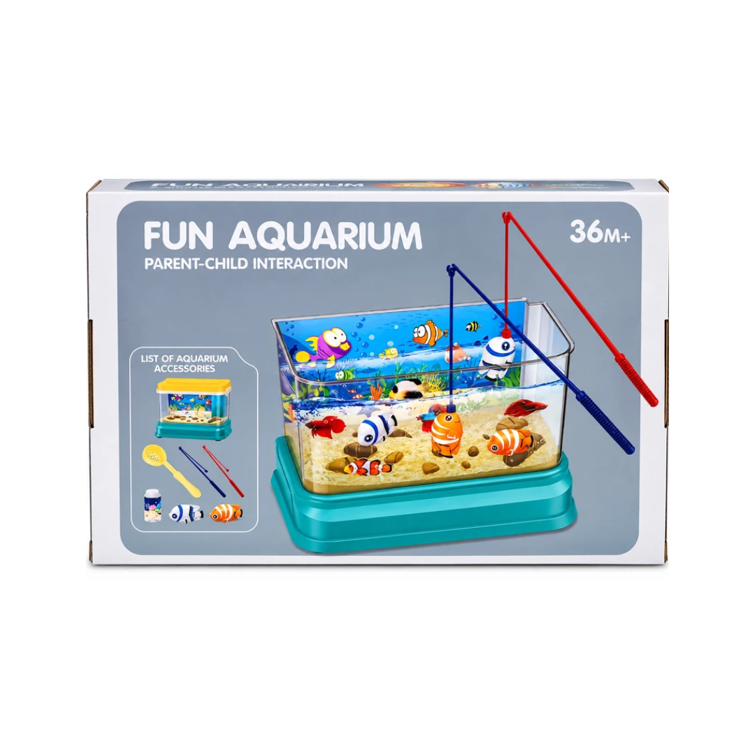 Fun Aquarium Interactive Fishing Game with Music & Lights – Parent-Child Activity Toy