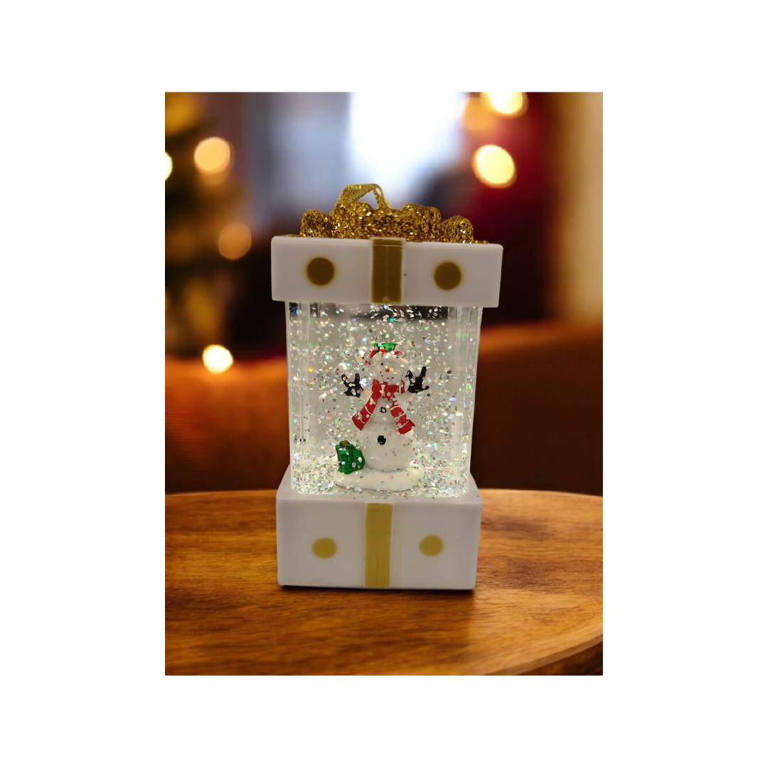 Christmas Music Box Lantern Christmas Scene for Home Decor