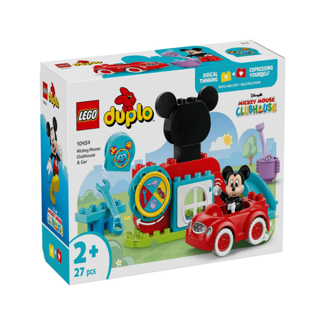 Lego 10454 Duplo Mickey Mouse Clubhouse & Car (27 Pieces)