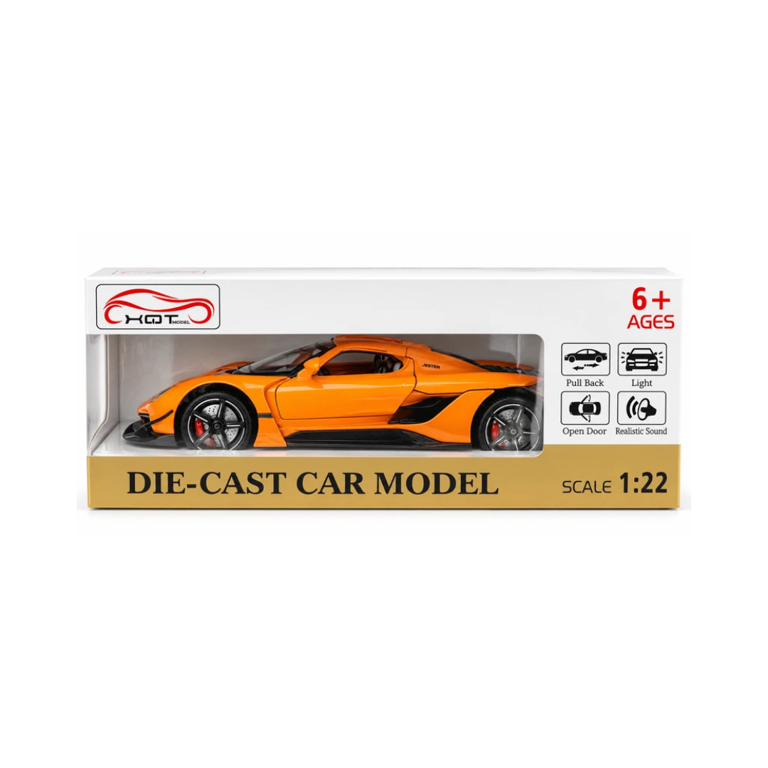 XQTO 1:22 Scale Die-Cast Sports Car Model – Orange