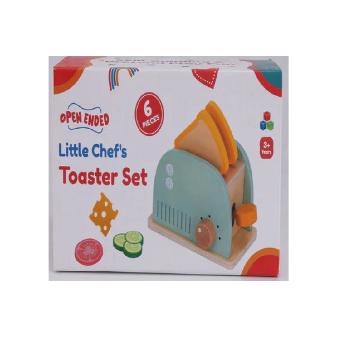 Open Ended Little Chef's Toaster Set -6 Pieces