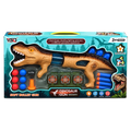 Dinosaur Soft Bullet Gun with Foam Darts, Balls, Targets, Light & Music – Kids Shooting Toy
