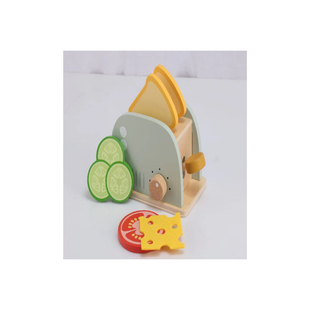 Open Ended Little Chef's Toaster Set -6 Pieces