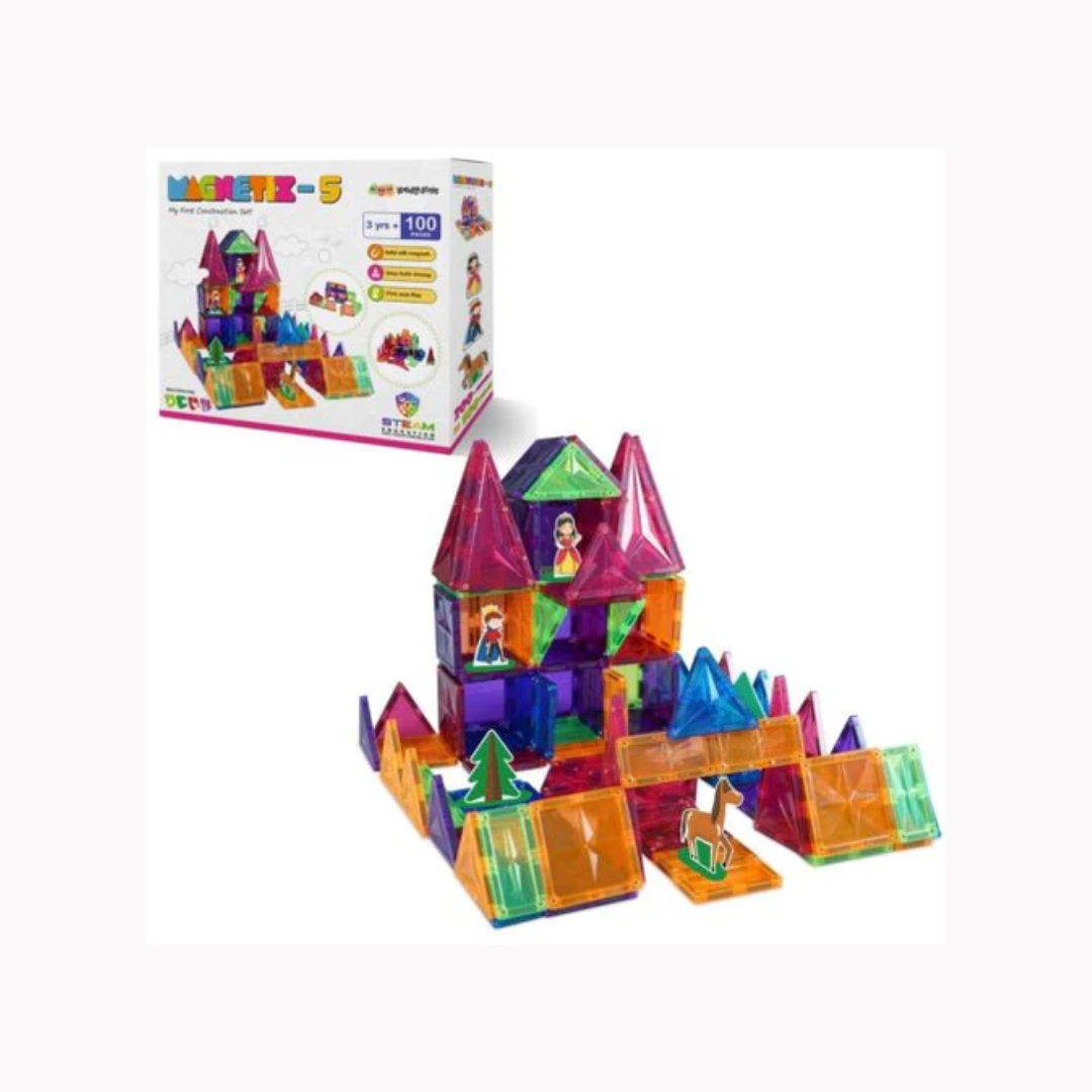 ZEPHYR Magnetix- 5 My First Construction Set (100 Pcs)