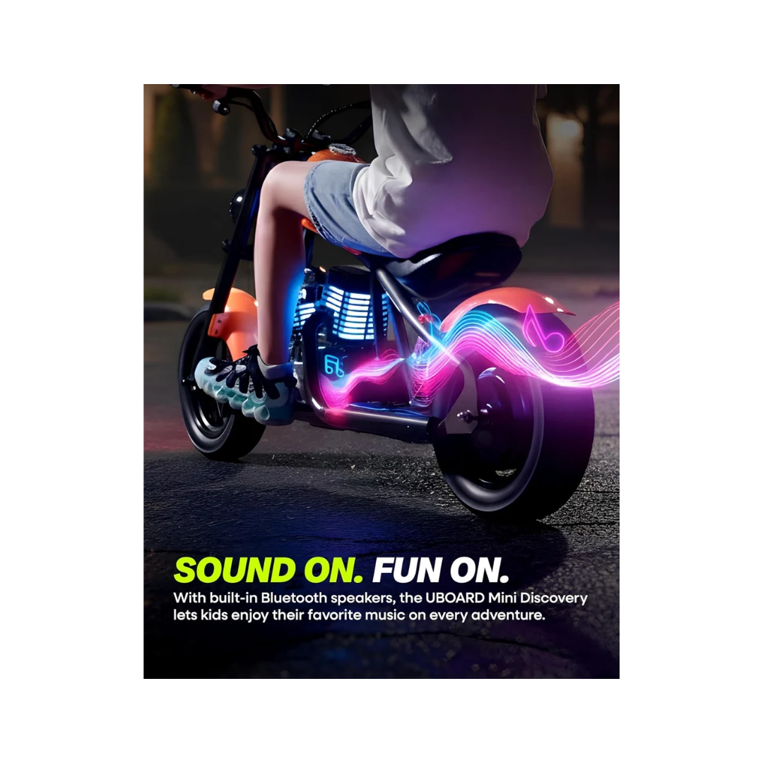 Uboard Discovery Mini Electric Bike for Kids | Age 6+ Years | 160W Motor | 15 km/h Speed Orange