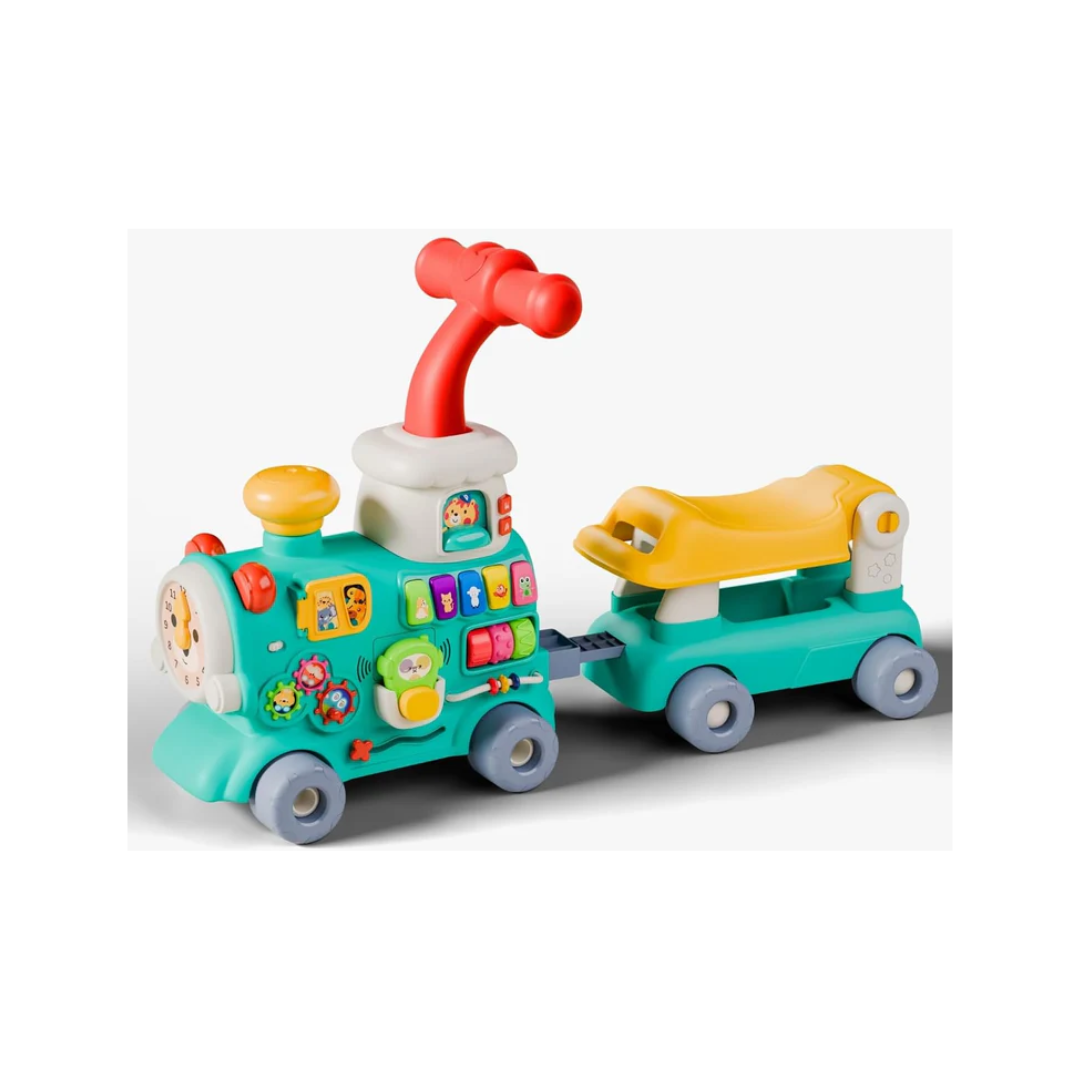 Rainbow Toys Multifunctional -5 in 1 Baby Walker Train Toy with Musical Activity Assorted Color