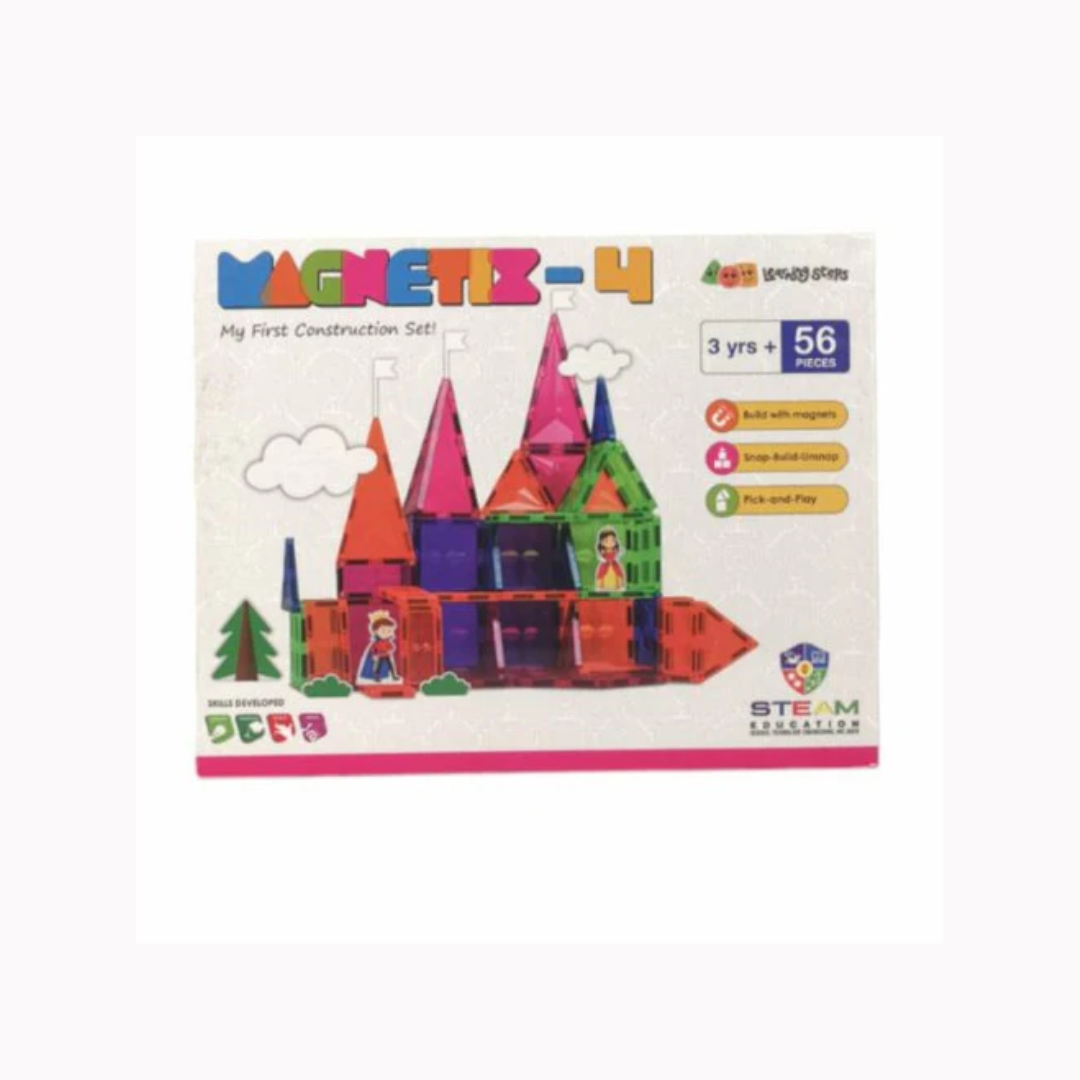 Zephyr Learning Steps Magnetix- 4 Construction Set (56 Pcs)