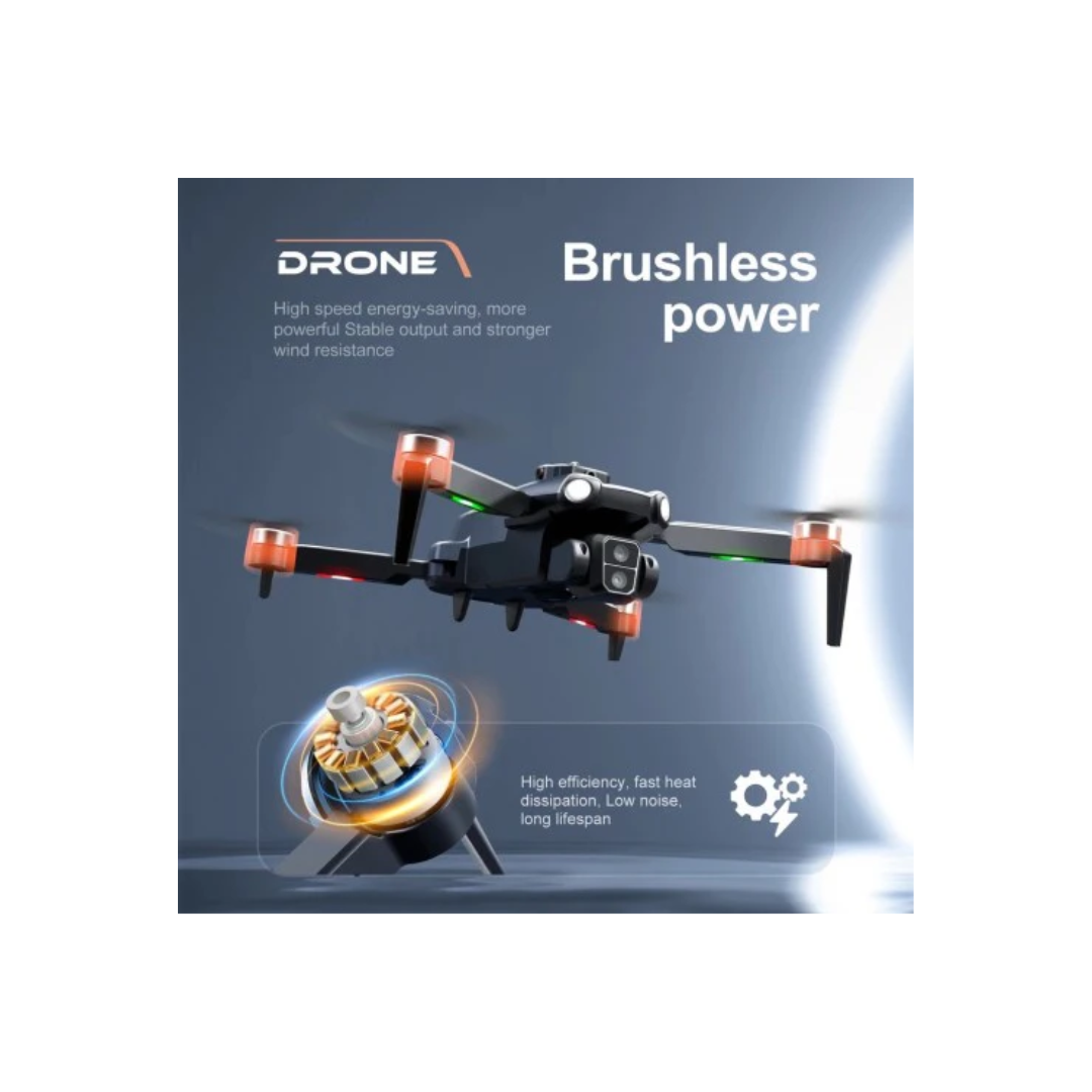 Rainbow Toys F9 Brushless Drone Five Sided Obstacle Avoidance with Single Battery 4K-1080P HD Dual Camera WIFI FPV Gesture Selfie