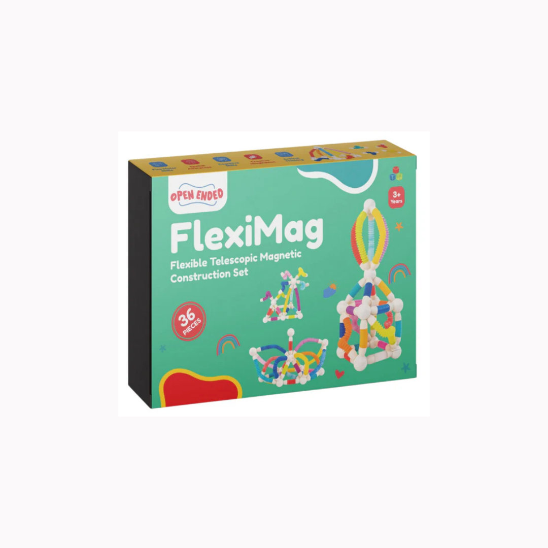 Open Ended FlexiMag - Flexible Telescopic Magnetic Construction Set (36 Pcs)