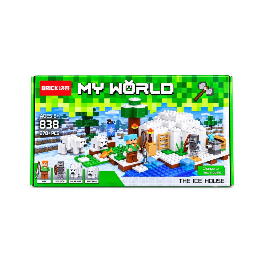 MY WORLD The Ice House Building Blocks Set 278+ PCS