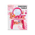 Kids Dressing Table Beauty Play Set with Mirror & Accessories – 53 Pcs Pretend Makeup Set