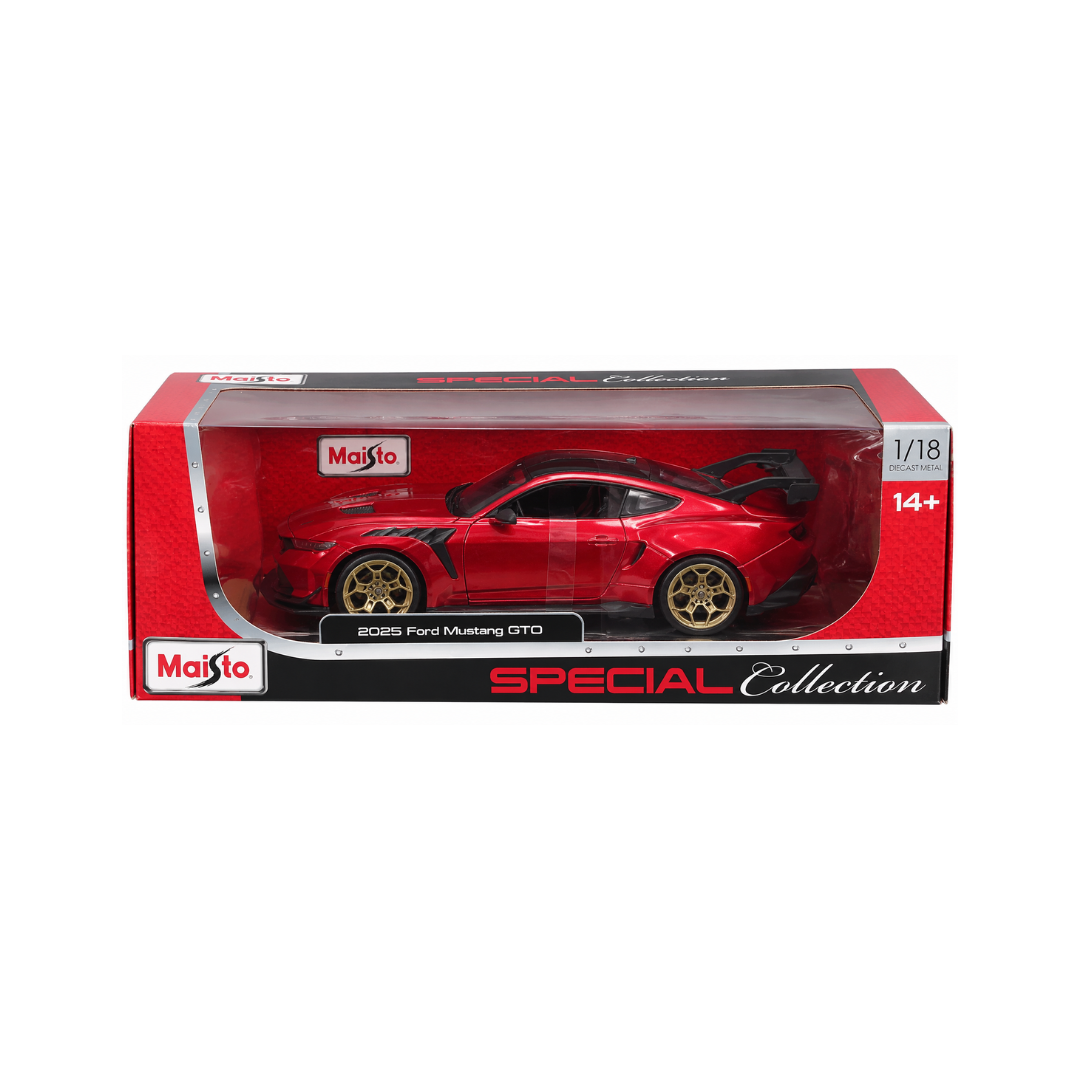 Maisto 2025 Ford Mustang GTD Red 1:18 Scale