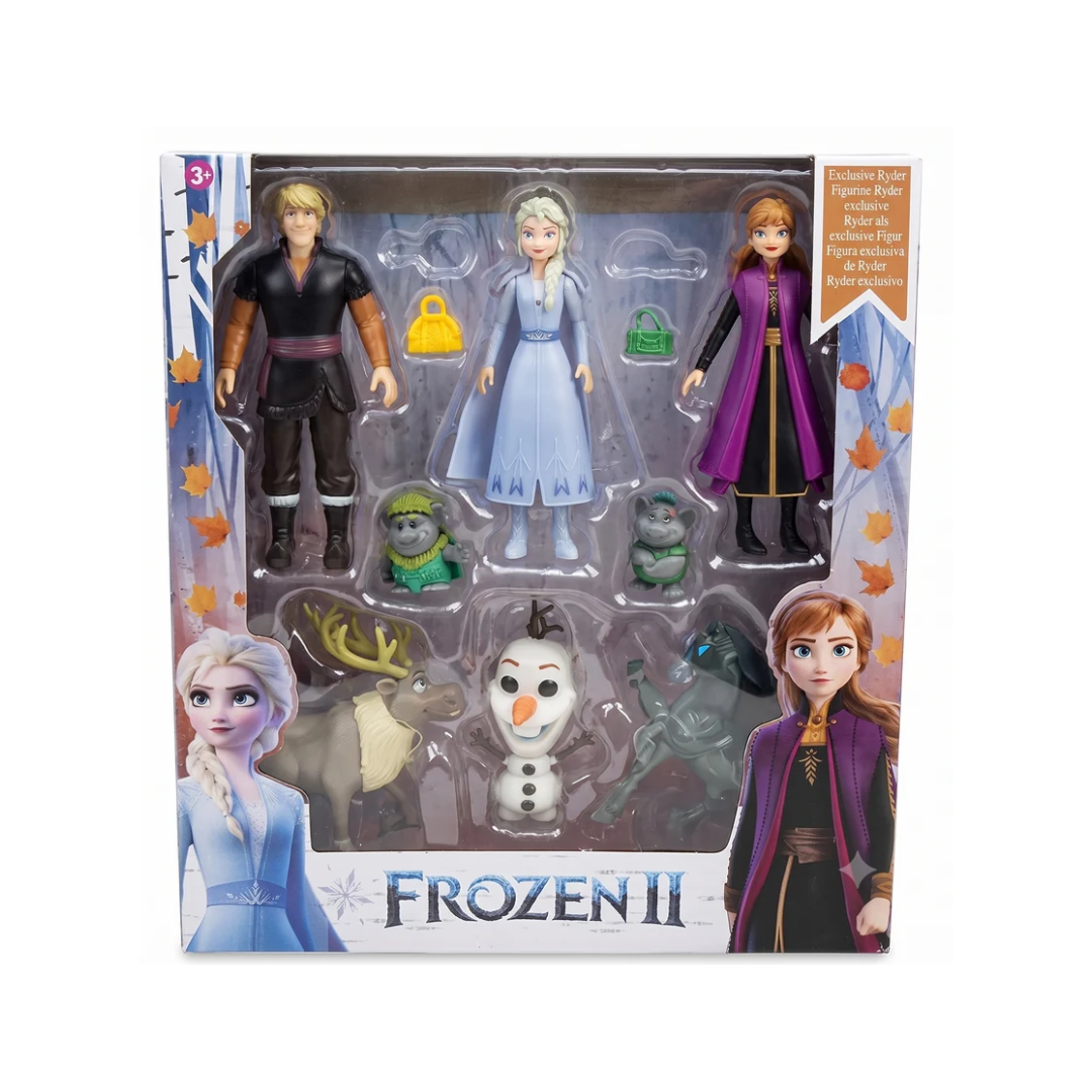 Frozen II Character Figure Set with Elsa, Anna, Kristoff & Accessories