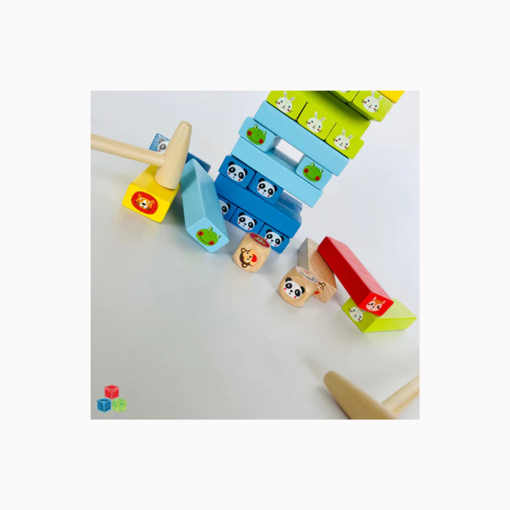 Open Ended Jungle Tumble Wooden Stacking Game