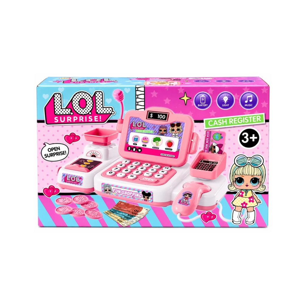 L.O.L. Surprise Cash Register Set with Calculator, Scanner, Phone & Accessories