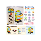 Youleen Multi-Play Racetrack Activity House Toy with Steering Wheel & Car Tracks