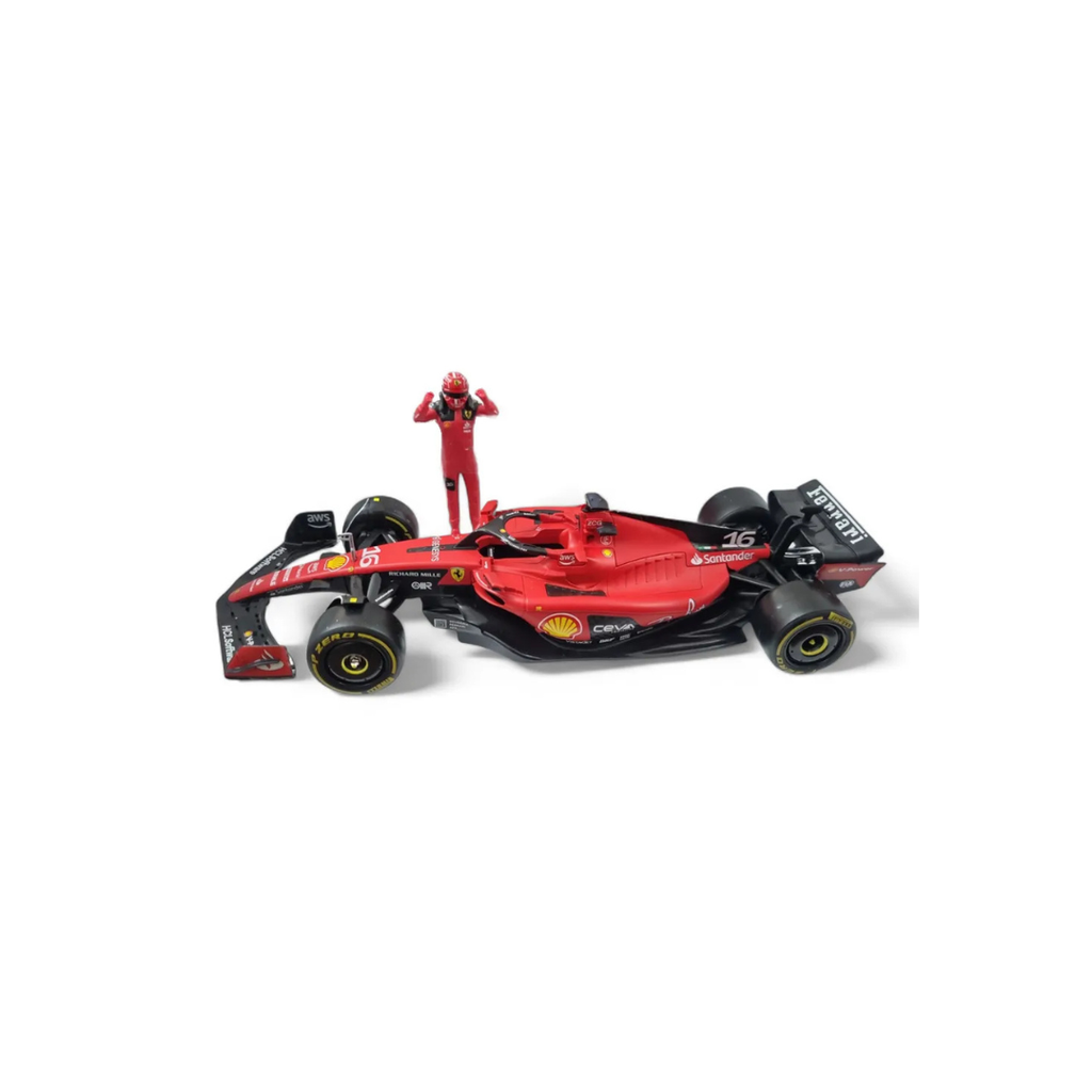 Bburago 1/24 2023 Ferrari SF-23 Charles Leclerc Formula 1 Model with Pilot Figure