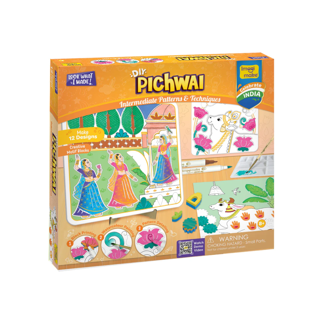 Imagimake DIY Pichwai Art Kit  Make 12 Paintings