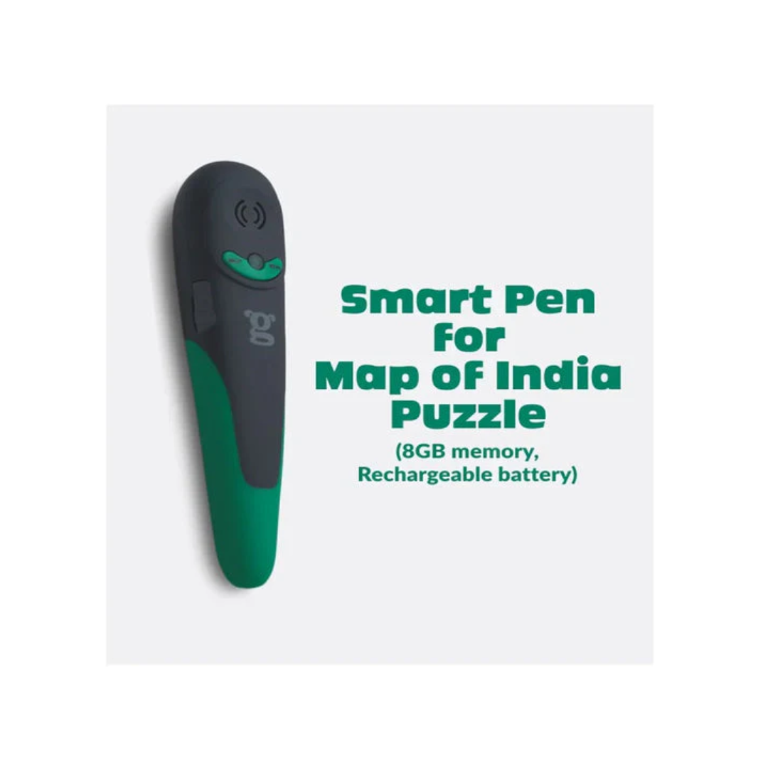 GoDiscover Smart Book Talking Pen Rechargeable Interactive Learning Pen with 8GB Memory - Black/Green