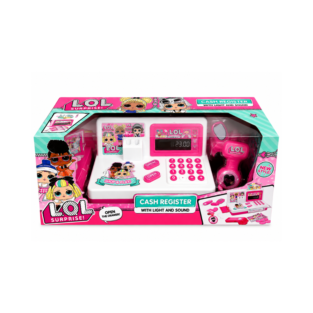 Rainbow Toys L.O.L. Surprise Cash Register Pretend Play Set with Lights & Sound