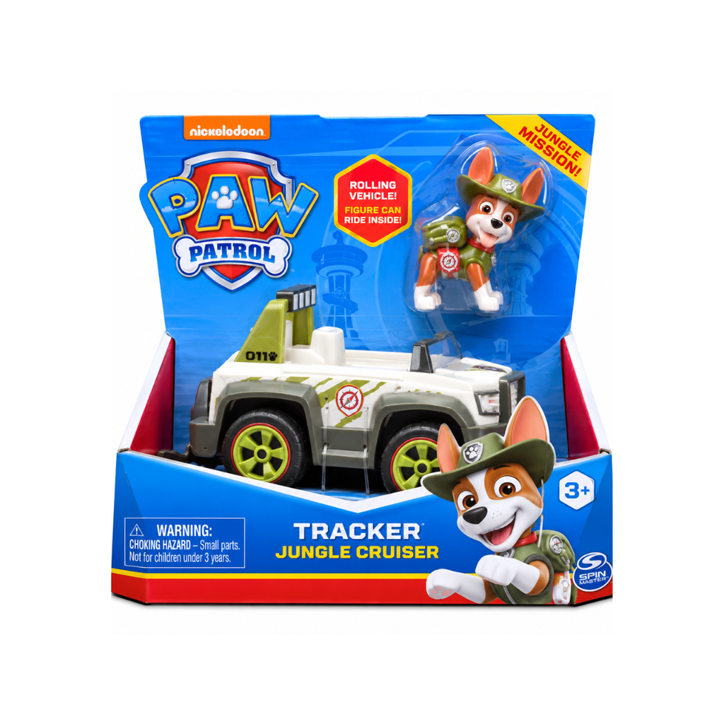 Win Magic Paw Patrol Tracker Jungle Cruiser Vehicle with Collectible Figure