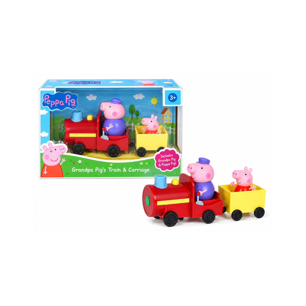 Peppa Pig Grandpa's Train and Carriage Playset