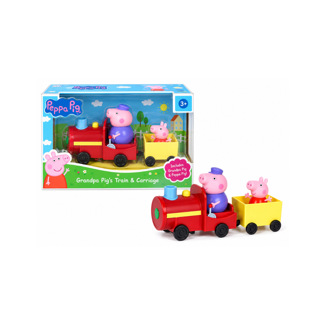 Peppa Pig Grandpa's Train and Carriage Playset