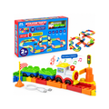 Mirana Block Rider Toy Train Set for Kids - Colorful Track Set 131Pcs