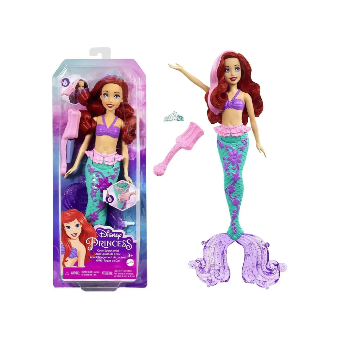 Mattel Disney Princess Color Splash Ariel HLW00