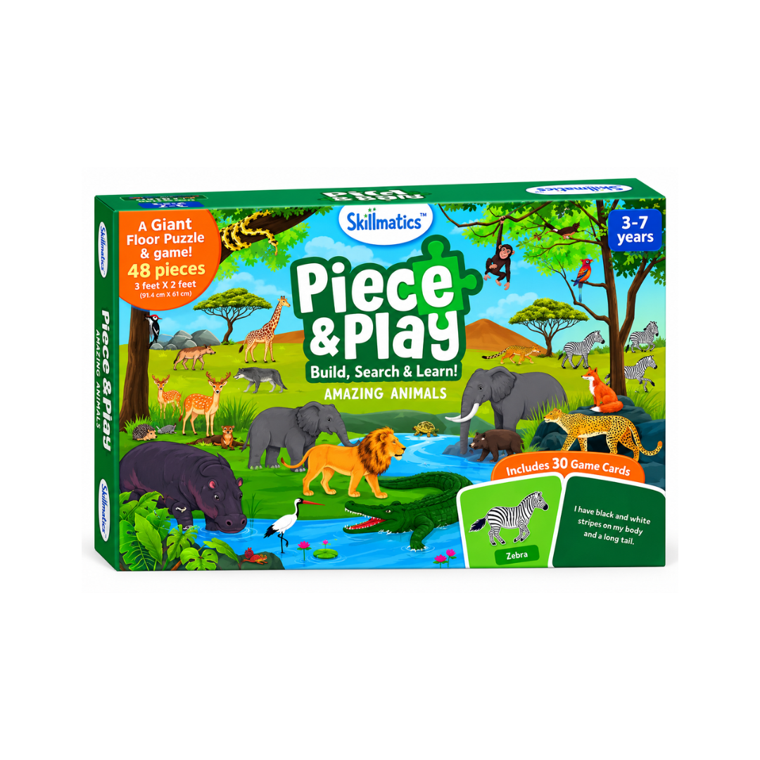 Skillmatics Piece & Play Amazing Animals, 3Y+, Multicolour
