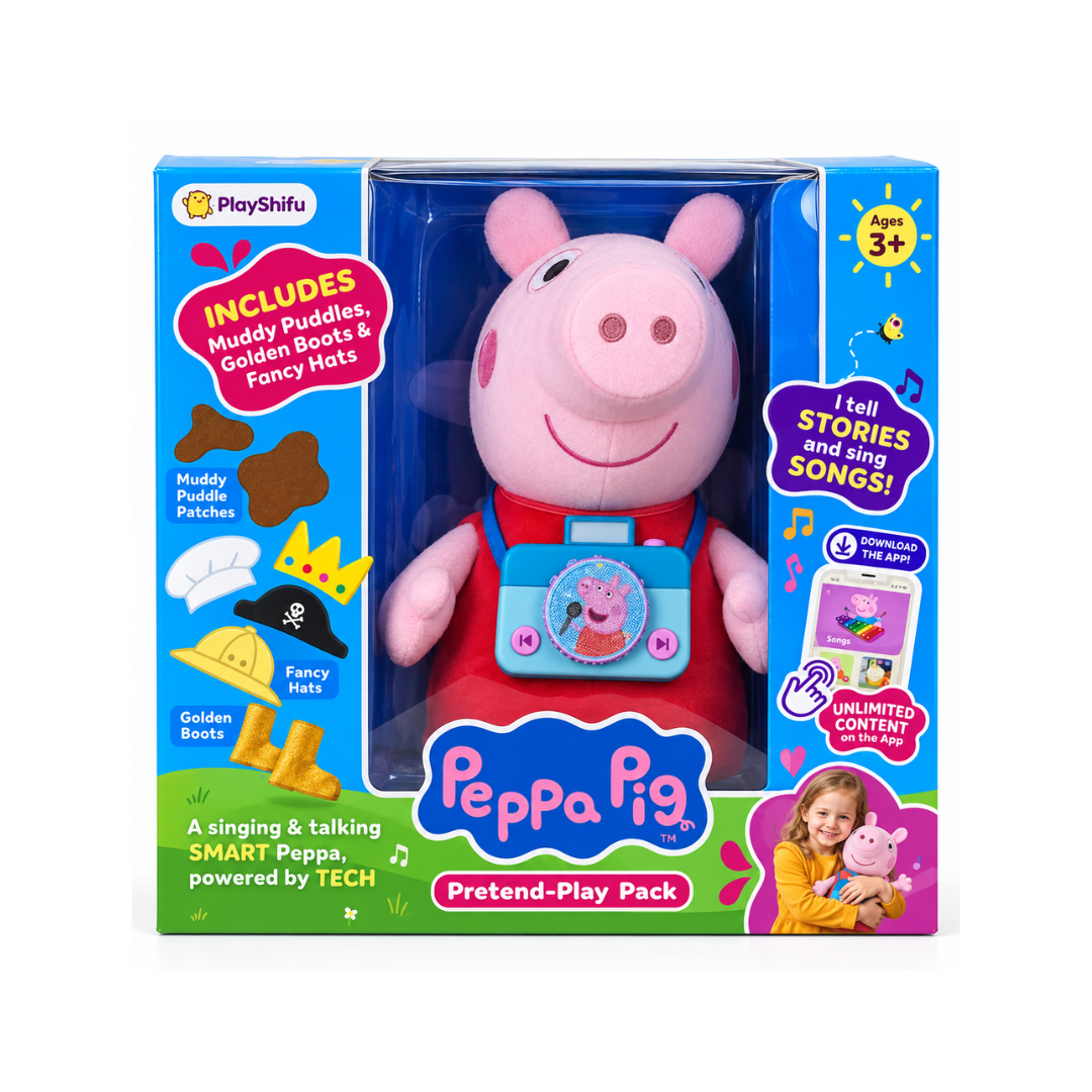Playshifu Peppa Pig Pretend – Play Pack Fun Interactive Storytelling And Singing Toy Set