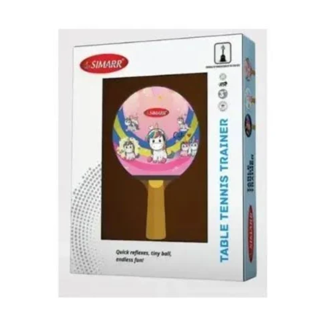 Simarr Unicorn Ping-Pong Table Tennis Trainer Set for Kids