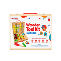 Open Ended Wooden Tool Kit Suitcase for Kids – Pretend Play Construction & Learning Set | 3+ Years