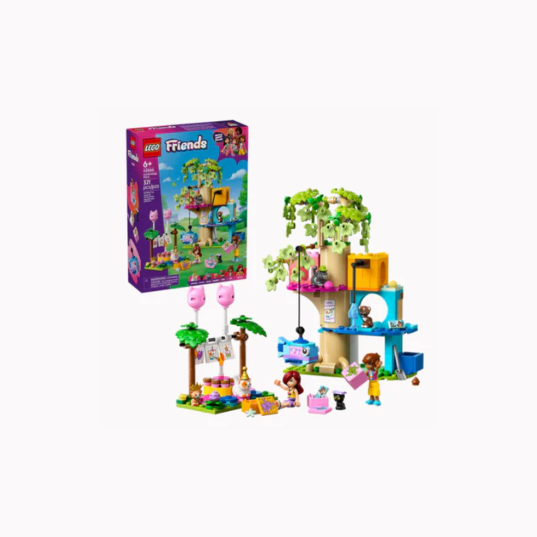Lego 42666 Friends Cat Birthday Party & Tree House (321 Pieces)