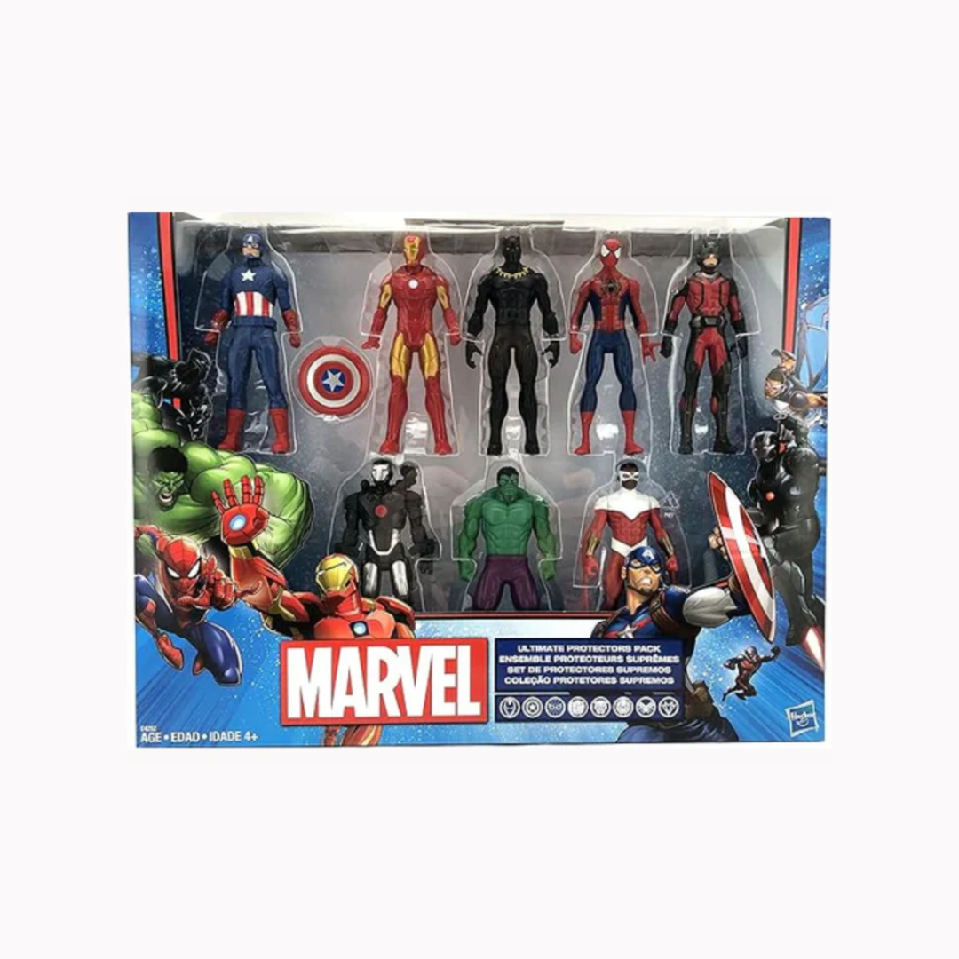 Hasbro Marvel Avengers Action Figures - Iron Man, Hulk, Black Panther, Captain America, Spider Man, Ant Man, War Machine & Falcon! (8)