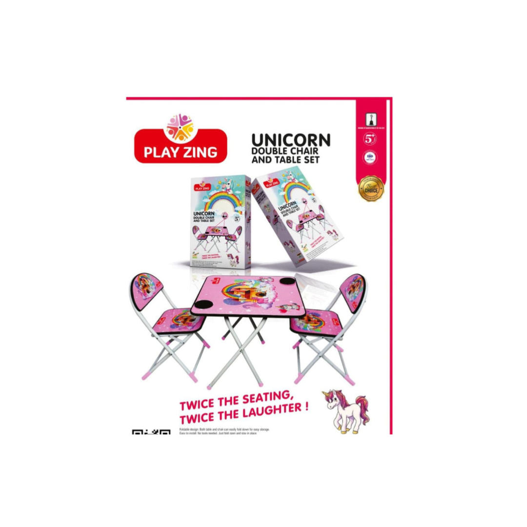 Simarr Play Zing Unicorn Double Chair and Table set
